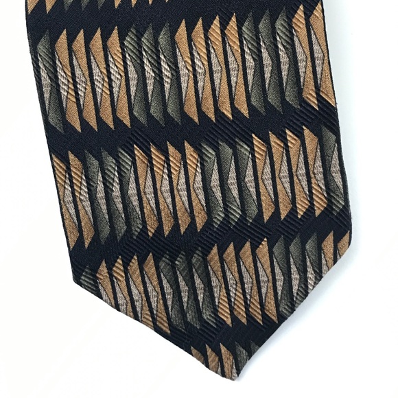 Kennth Cole Reaction black printed tie - Picture 1 of 5
